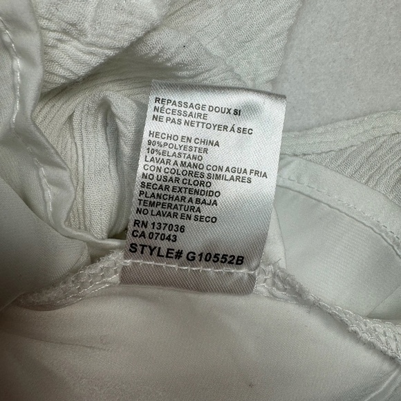 Ethereal Sleeveless High Neck Top Womens Size Medium Layered Lace Tie Back White - Picture 5 of 10